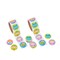 1 1/2" Scented Multicolor Foodimals Paper Sticker Roll 100 Pc